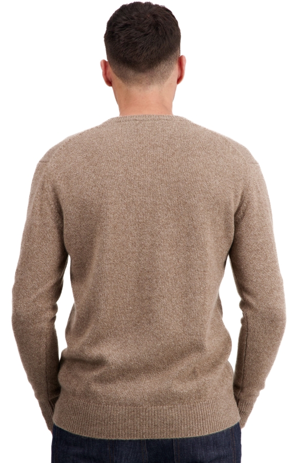 Cashmere men basic sweaters at low prices tour first tan marl 3xl