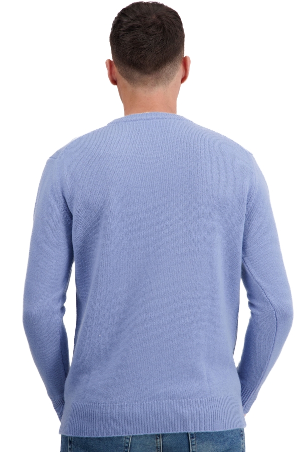 Cashmere men basic sweaters at low prices touraine first light blue xl