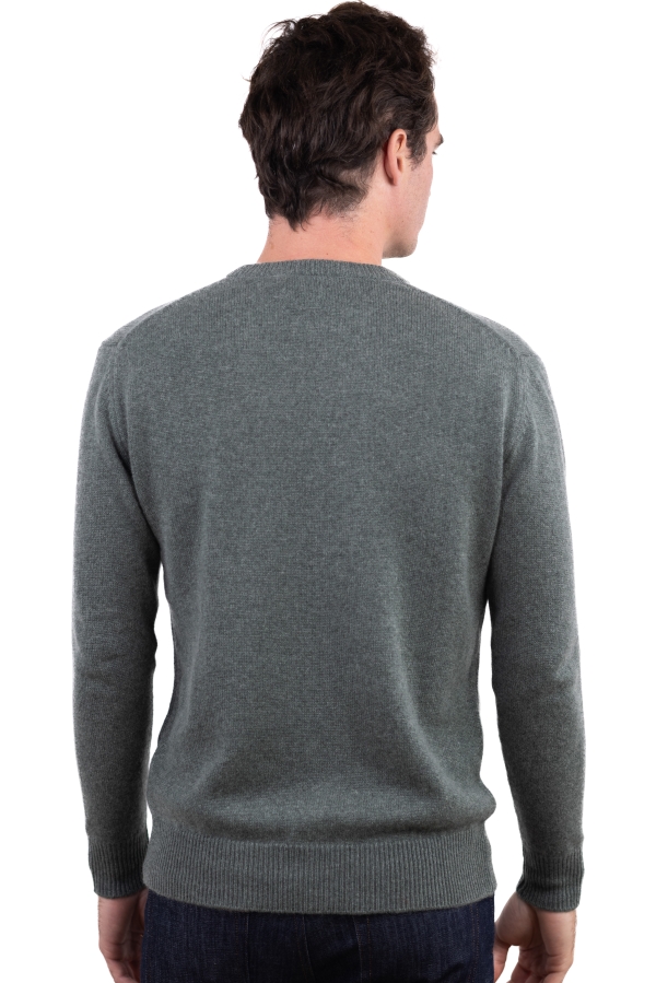 Cashmere men basic sweaters at low prices touraine first military green m