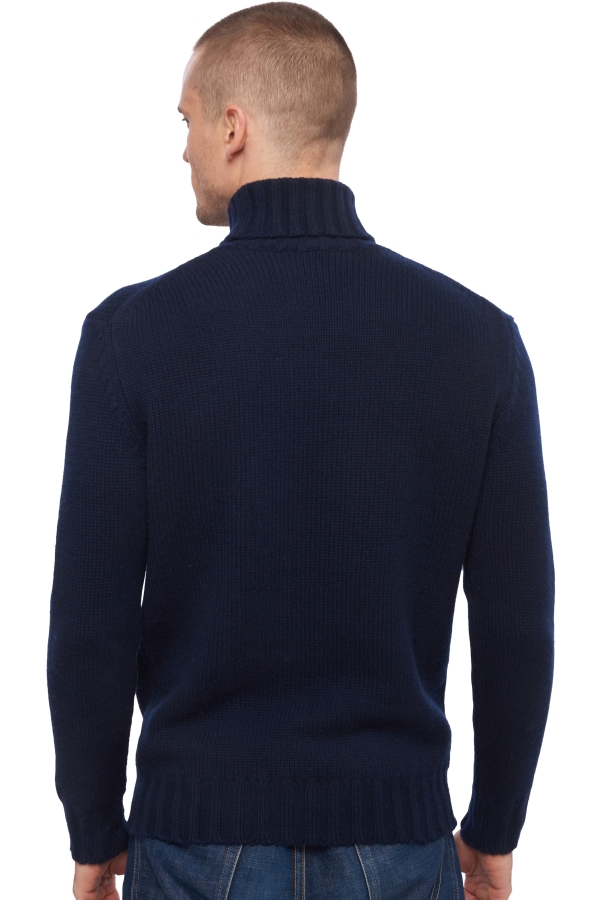 Cashmere men chunky sweater achille dress blue s