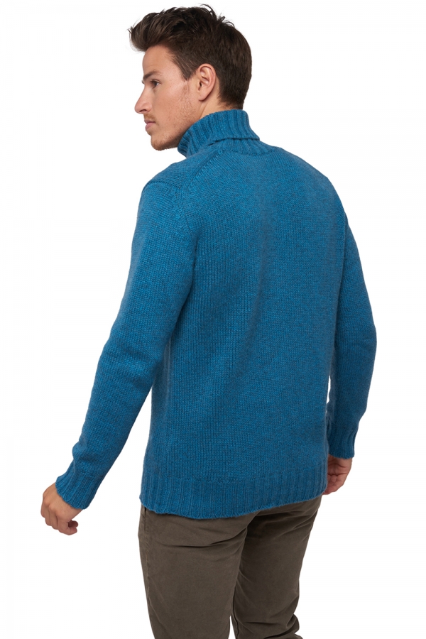 Cashmere men chunky sweater achille manor blue 2xl