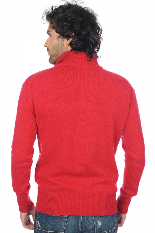 Cashmere men chunky sweater donovan blood red 3xl