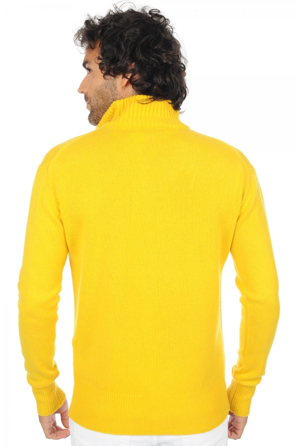 Cashmere men chunky sweater donovan cyber yellow s