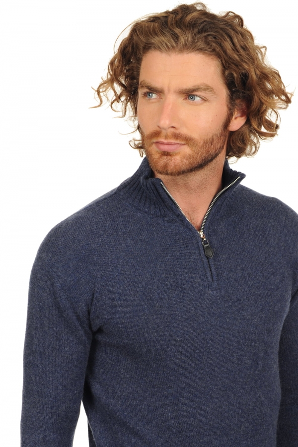 Cashmere men chunky sweater donovan indigo 3xl