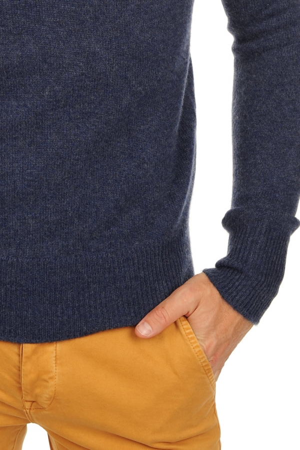 Cashmere men chunky sweater donovan indigo xs