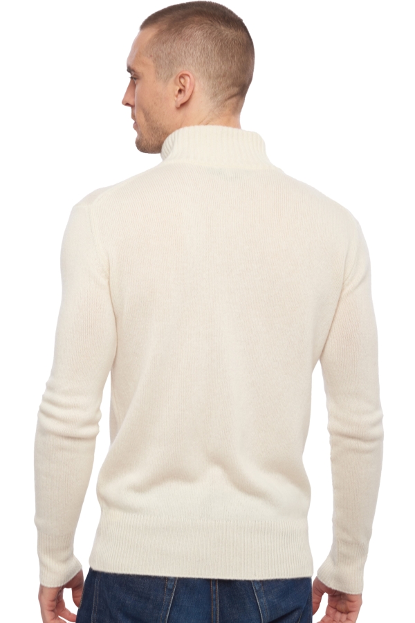 Cashmere men chunky sweater donovan natural ecru 3xl