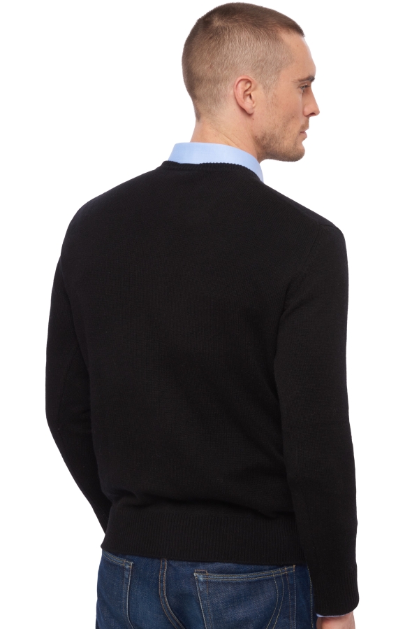 Cashmere men chunky sweater hippolyte 4f black 4xl