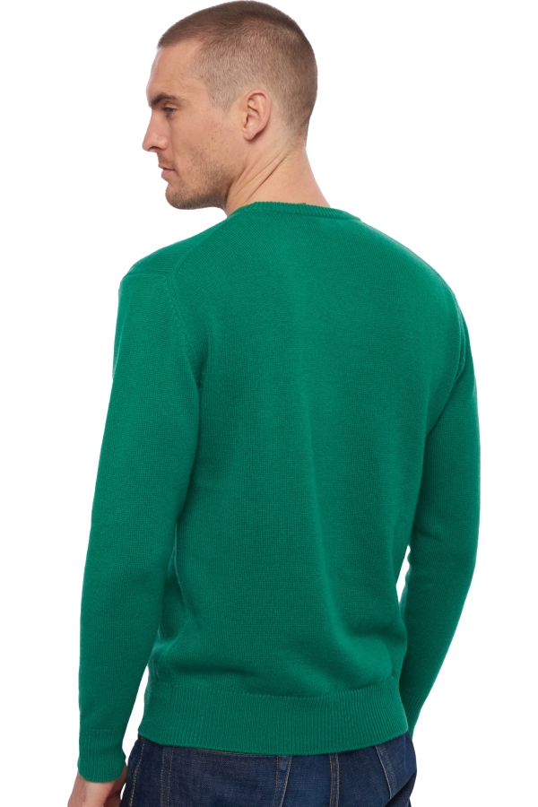 Cashmere men chunky sweater hippolyte 4f evergreen 4xl