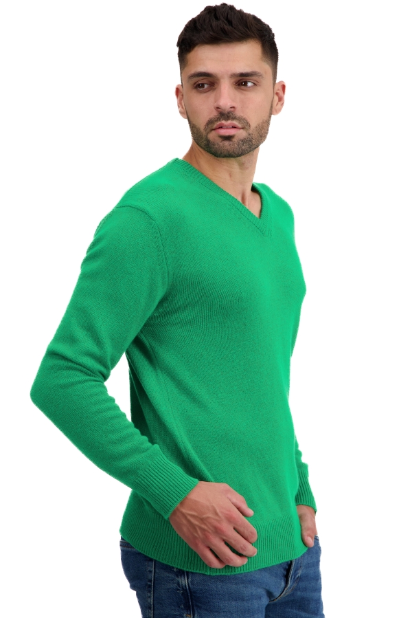 Cashmere men chunky sweater hippolyte 4f new green l