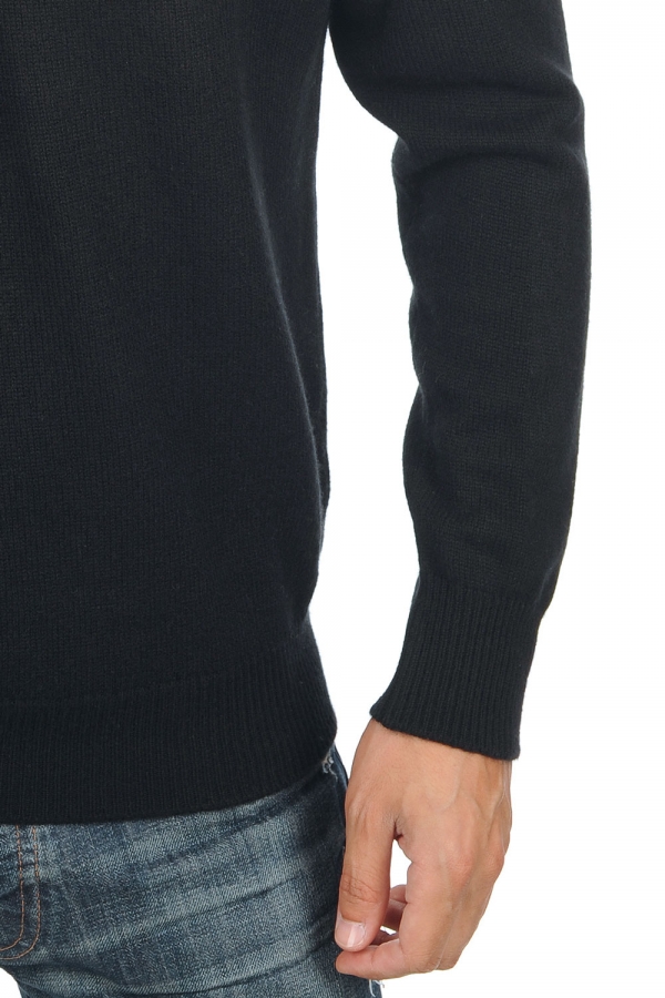 Cashmere men chunky sweater hippolyte 4f premium black l