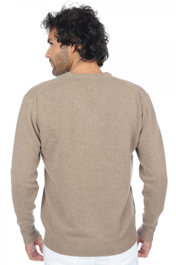 Cashmere men chunky sweater hippolyte 4f premium dolma natural 2xl