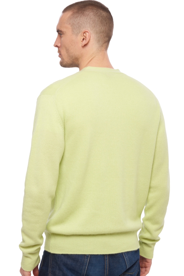 Cashmere men chunky sweater leon light green m