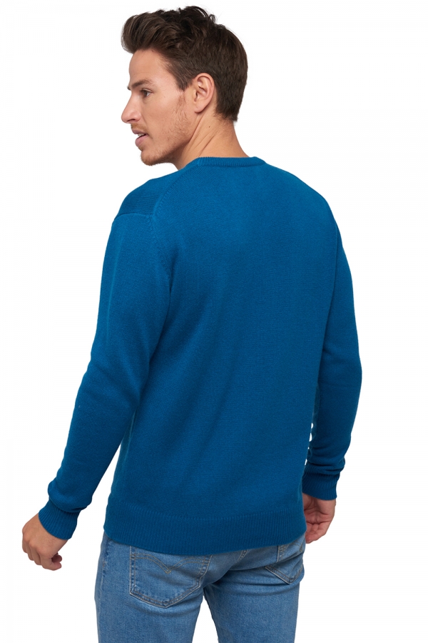 Cashmere men chunky sweater nestor 4f canard blue m
