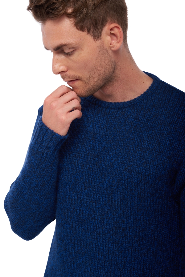 Cashmere men chunky sweater verdun dress blue kleny l