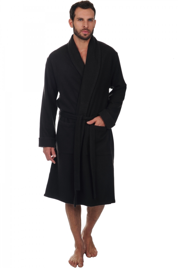 Cashmere men dressing gown mylord licorice s2