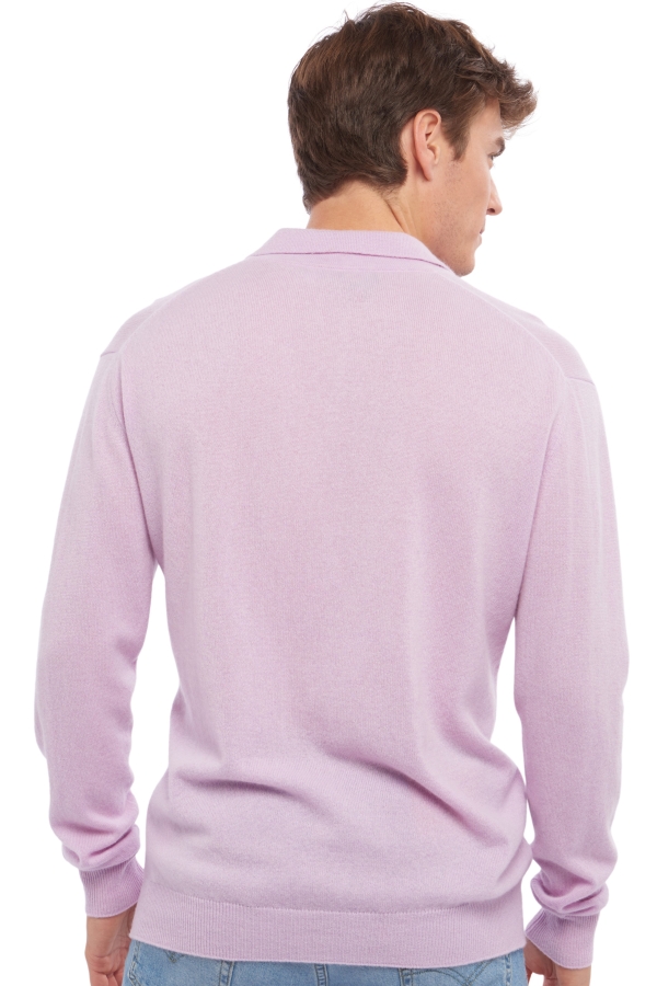 Cashmere men polo style sweaters alexandre lilas 3xl