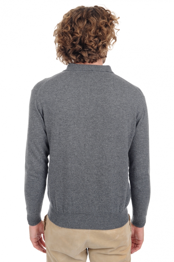 Cashmere men polo style sweaters alexandre premium premium graphite 2xl