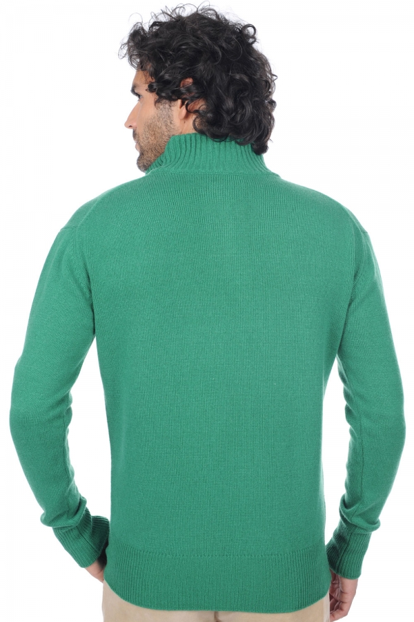 Cashmere men polo style sweaters donovan evergreen 4xl