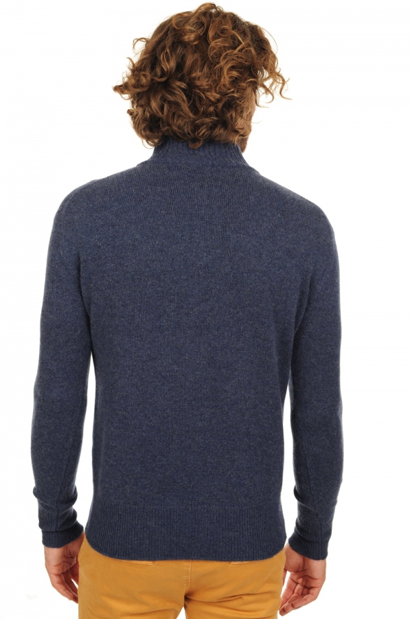 Cashmere men polo style sweaters donovan indigo 2xl
