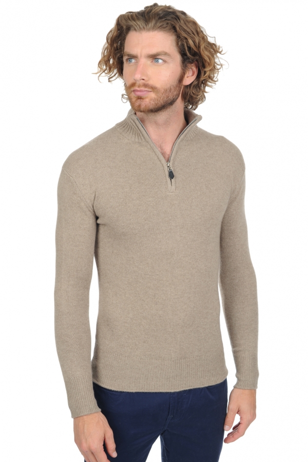 Cashmere men polo style sweaters donovan premium dolma natural 3xl