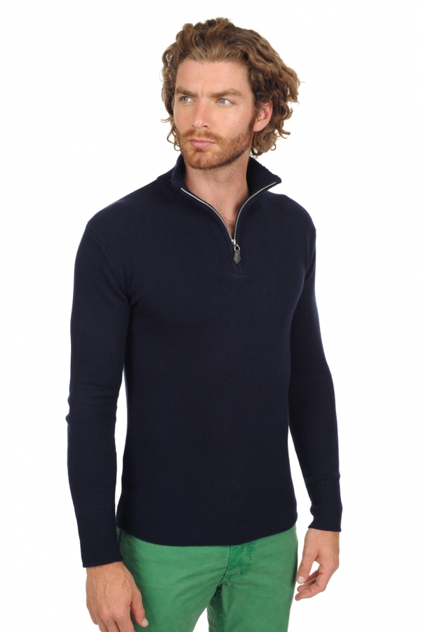 Cashmere men polo style sweaters donovan premium premium navy 4xl