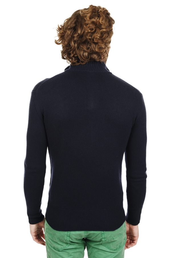 Cashmere men polo style sweaters donovan premium premium navy m