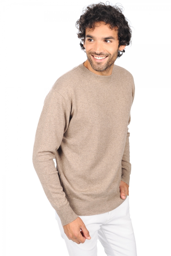 Cashmere men premium sweaters nestor premium dolma natural 2xl