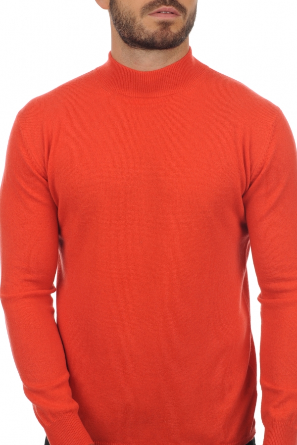 Cashmere men roll neck frederic coral 4xl