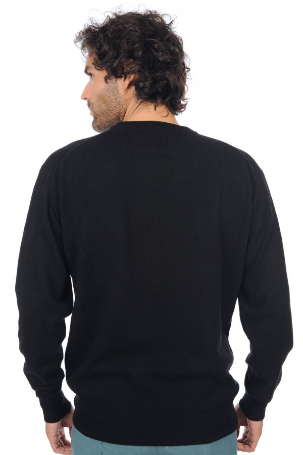 Cashmere men round necks nestor premium black 2xl