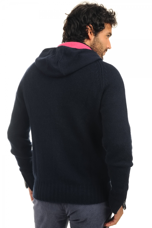 Cashmere men waistcoat sleeveless sweaters brandon dress blue shocking pink m