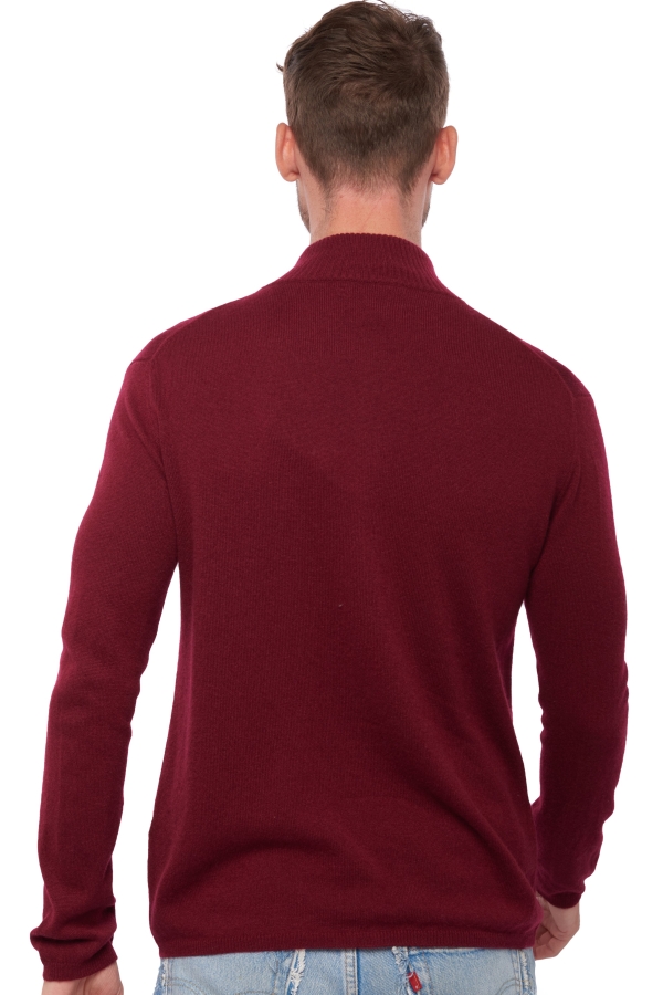 Cashmere men waistcoat sleeveless sweaters elton bordeaux 2xl