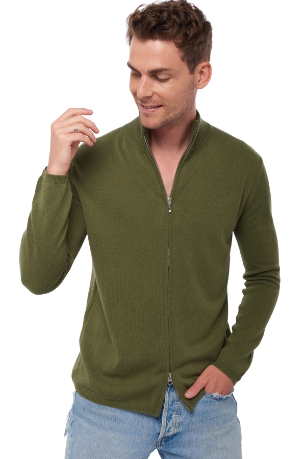 Cashmere men waistcoat sleeveless sweaters elton ivy green 2xl
