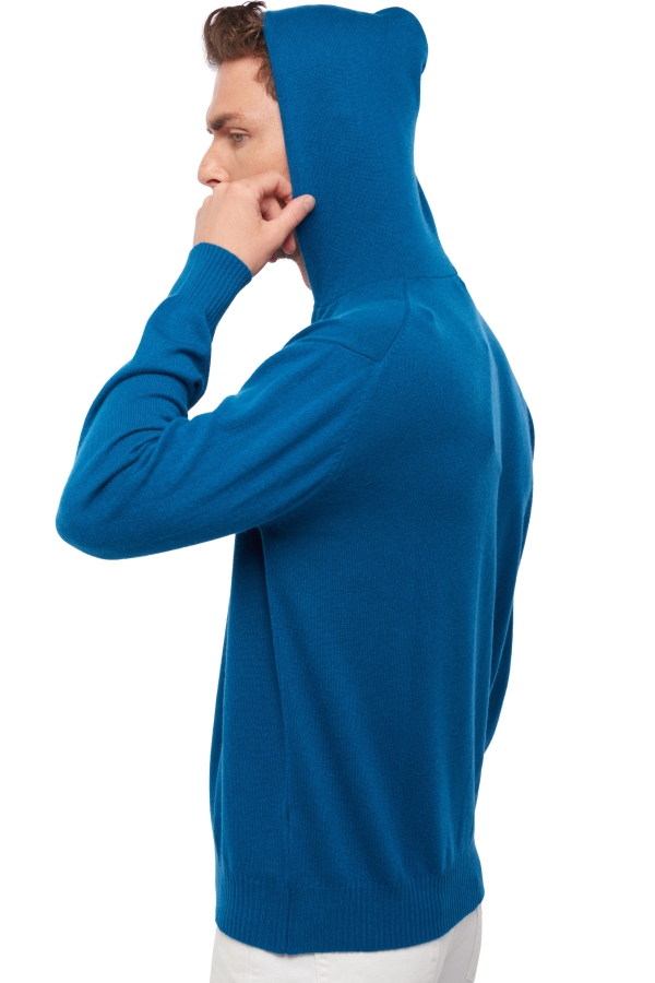 Cashmere men waistcoat sleeveless sweaters hiro canard blue 4xl