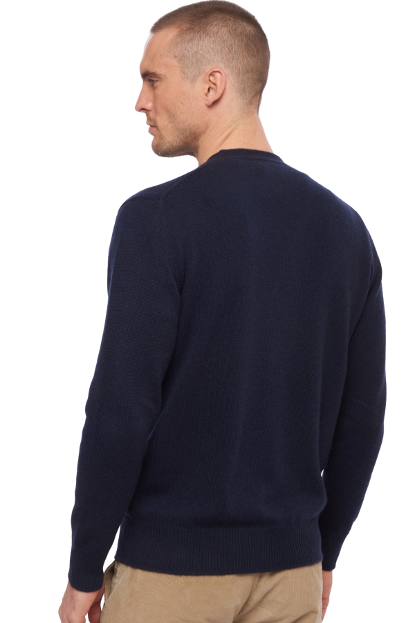 Cashmere men waistcoat sleeveless sweaters leon dress blue 3xl