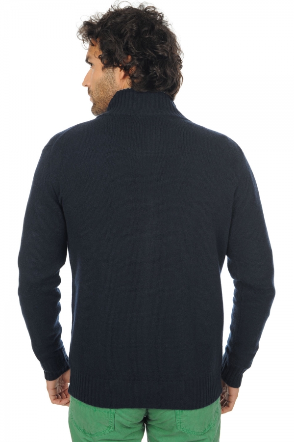 Cashmere men waistcoat sleeveless sweaters maxime dress blue flanelle chine xl