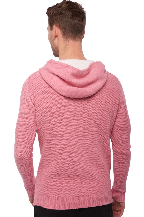 Yak men chunky sweater conor pink off white xl