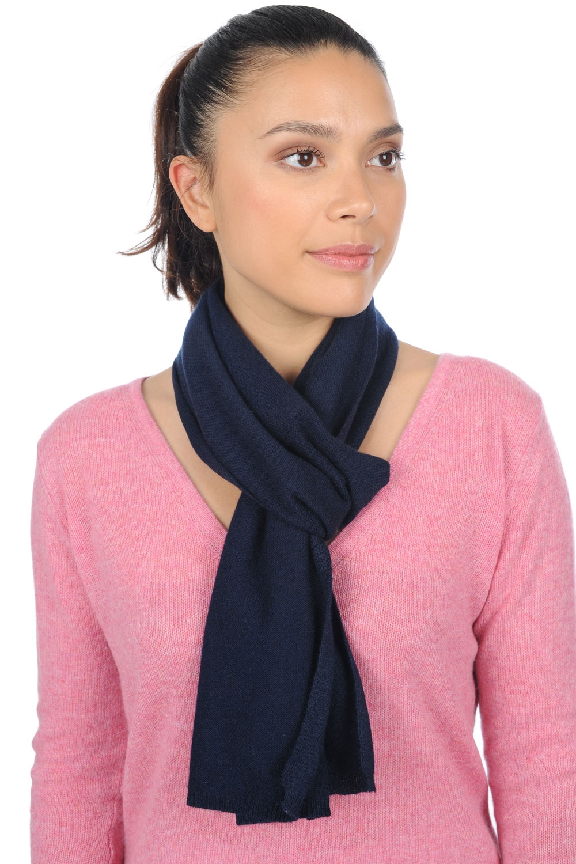  accessories scarf mufflers woolozone navy 160 x 30 cm