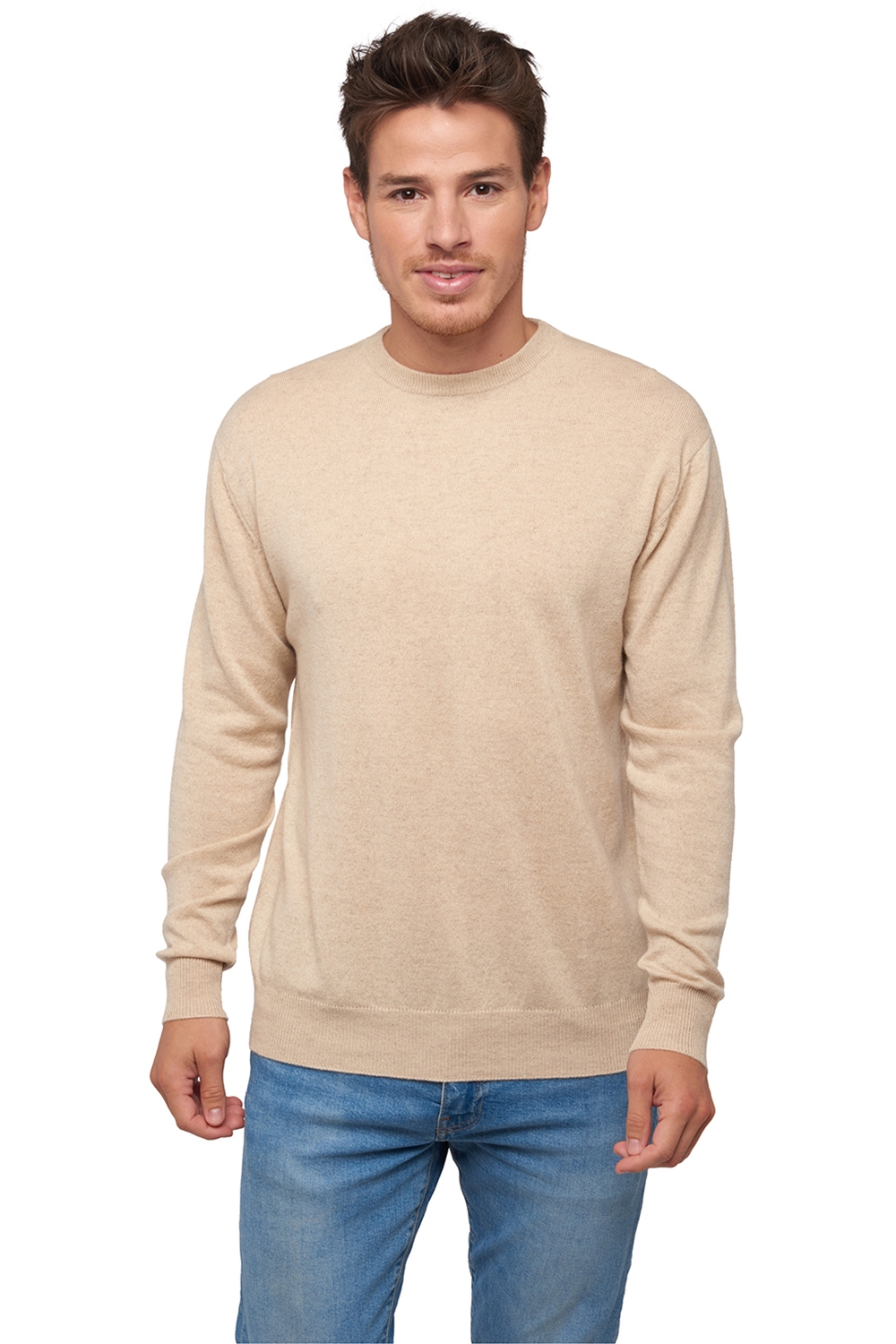  men chunky sweater natural ness 4f natural beige 2xl