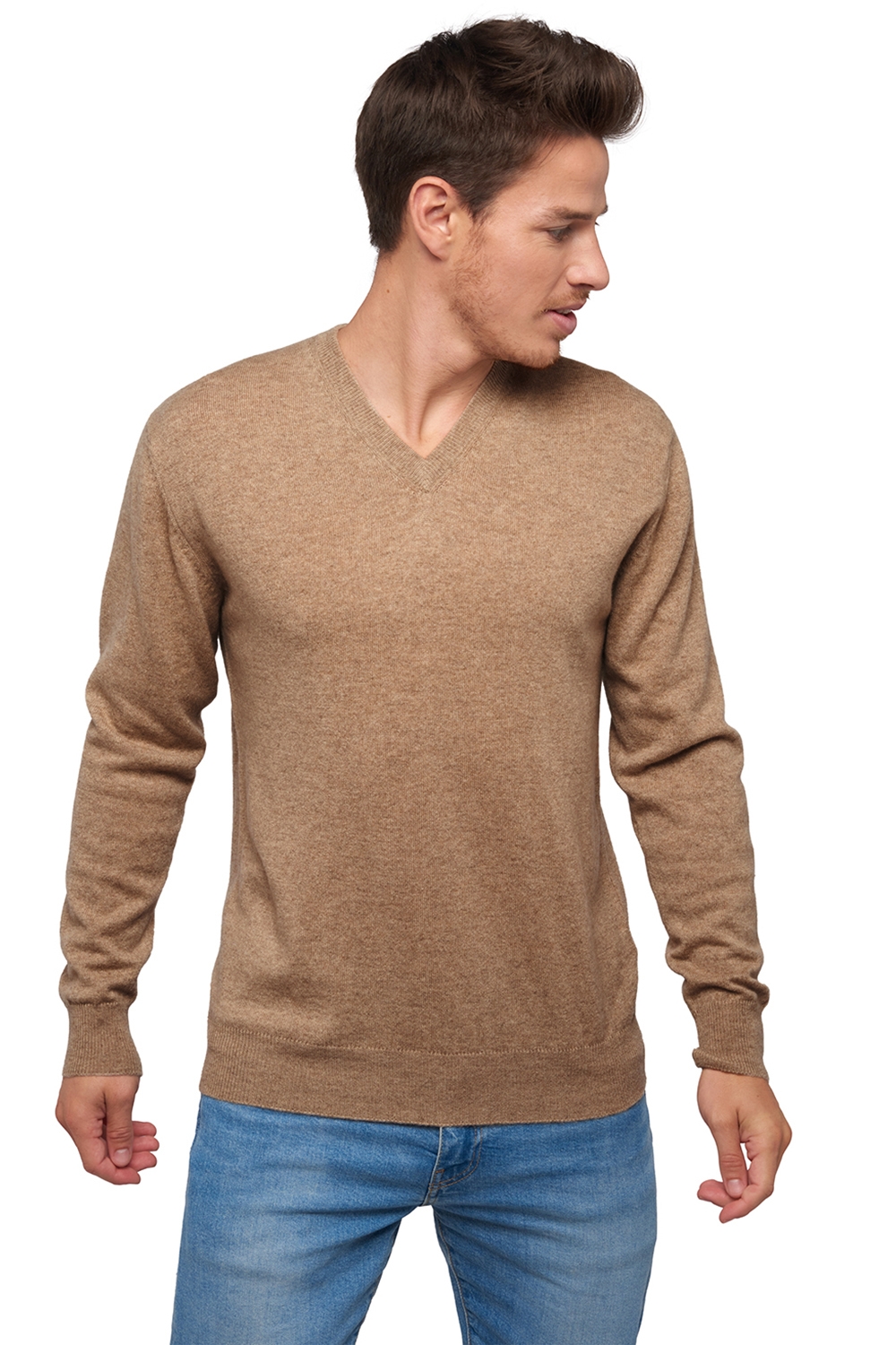  men chunky sweater natural poppy 4f natural brown 2xl