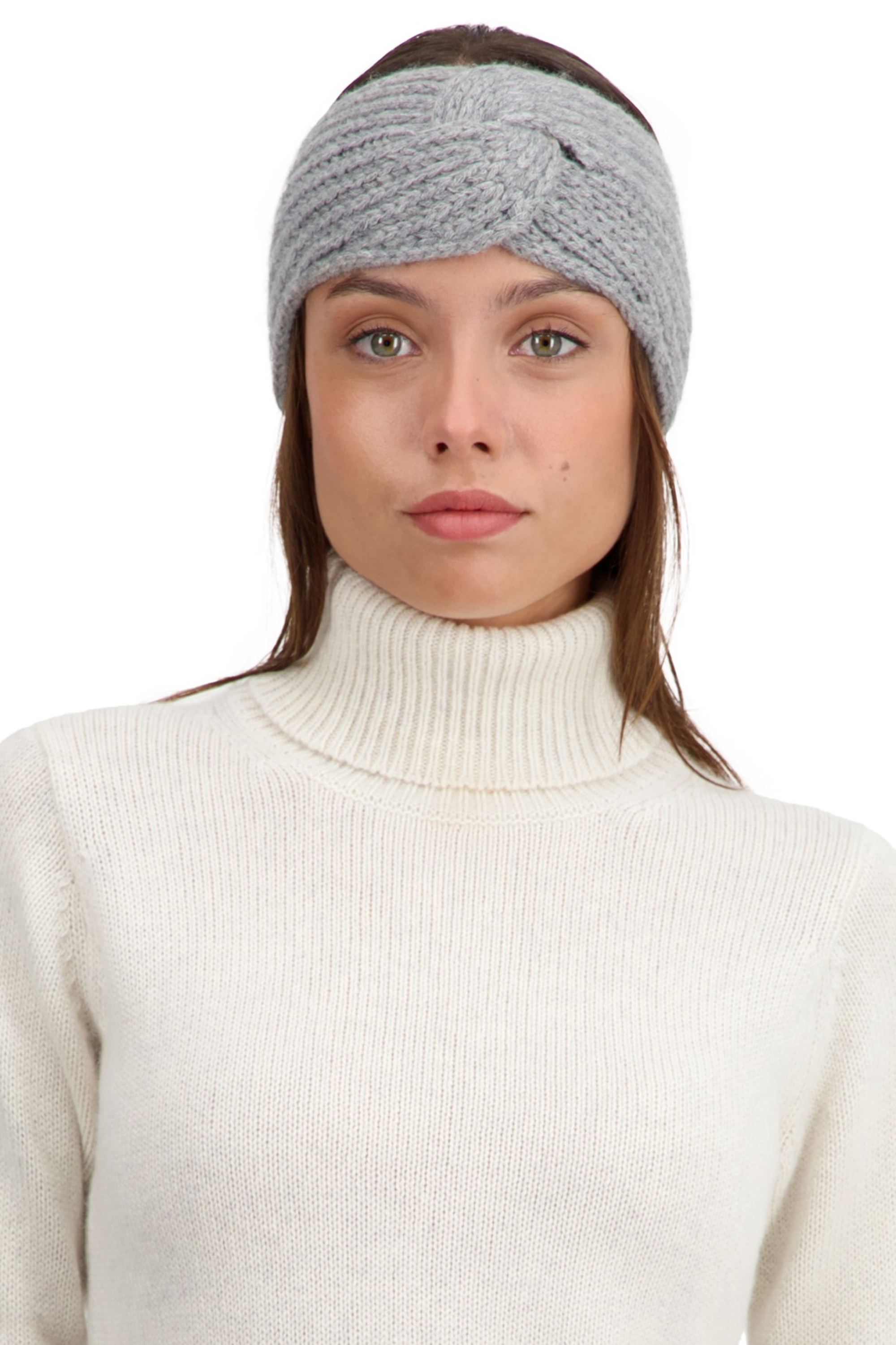 Cashmere accessories beanie taka grey marl 22 x 10 cm