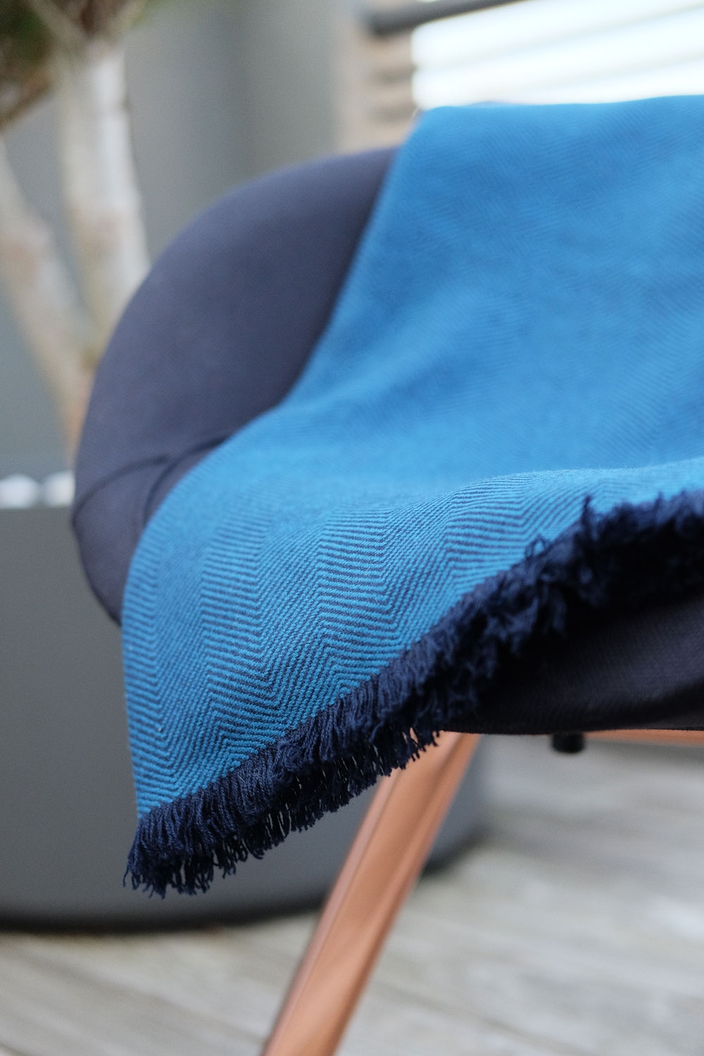 Cashmere accessories blanket erable 130 x 190 blue 130 x 190 cm