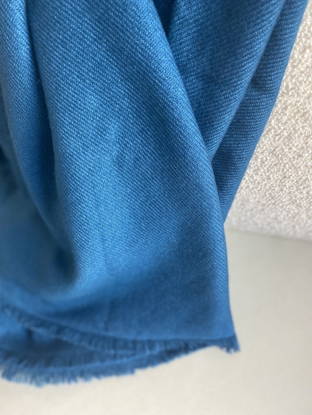 Cashmere accessories blanket toodoo plain s 140 x 200 canard blue 140 x 200 cm