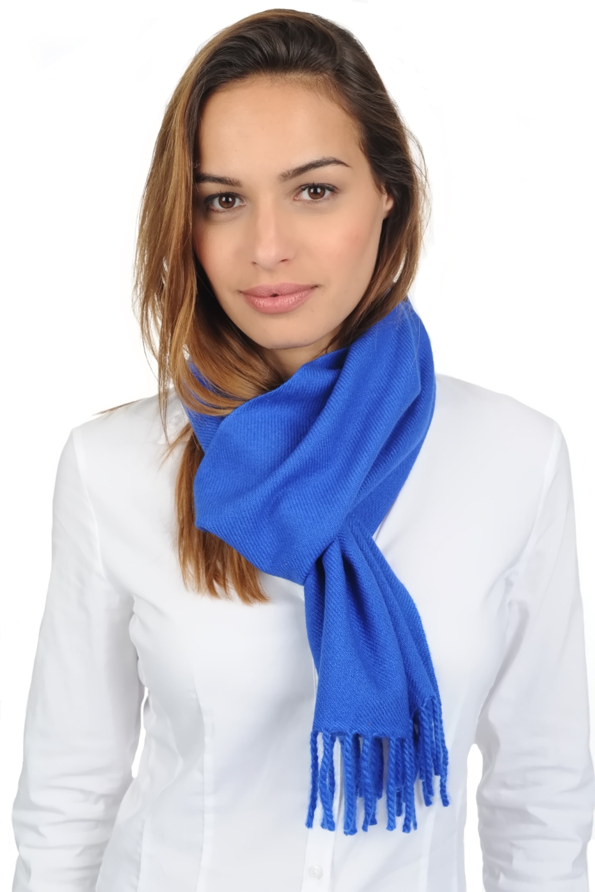 Cashmere accessories scarf mufflers kazu170 lapis blue 170 x 25 cm