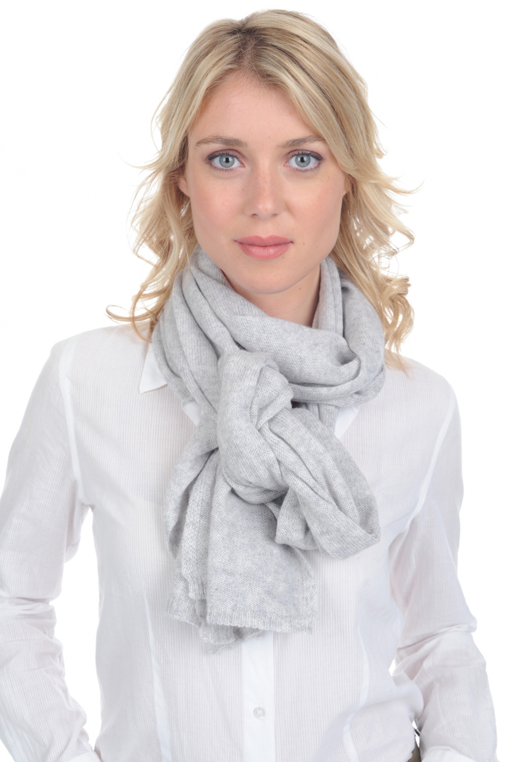 Cashmere accessories scarf mufflers miaou flanelle chine 210 x 38 cm