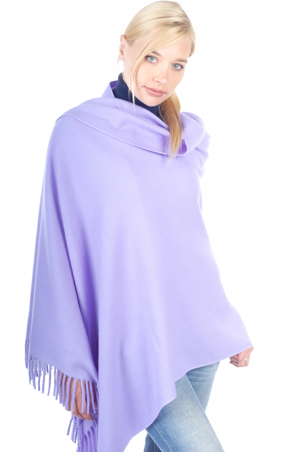 Cashmere accessories scarf mufflers niry violet tulip 200x90cm