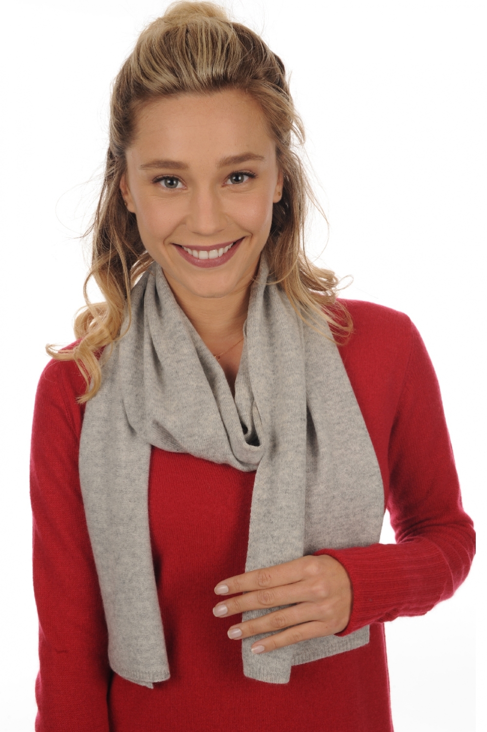 Cashmere accessories scarf mufflers ozone flannel 160 x 30 cm