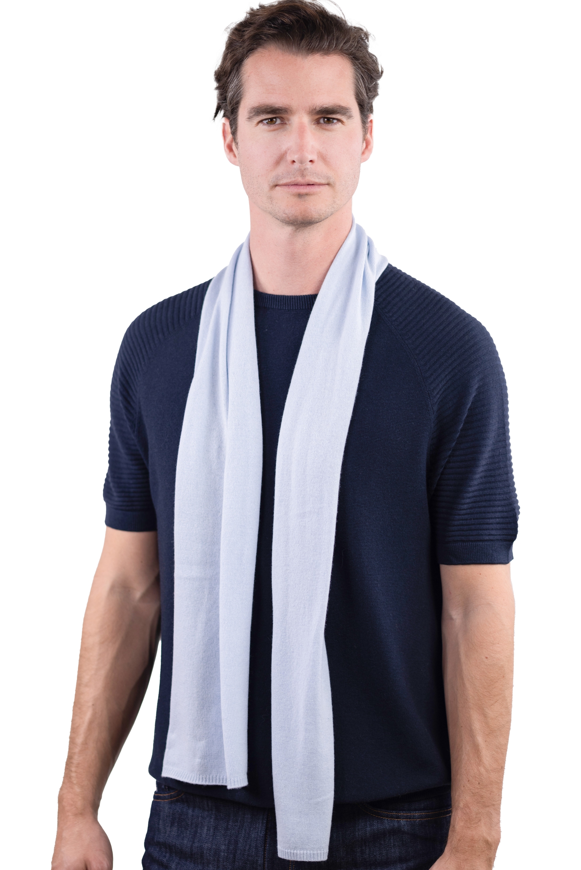 Cashmere accessories scarf mufflers ozone whisper 160 x 30 cm
