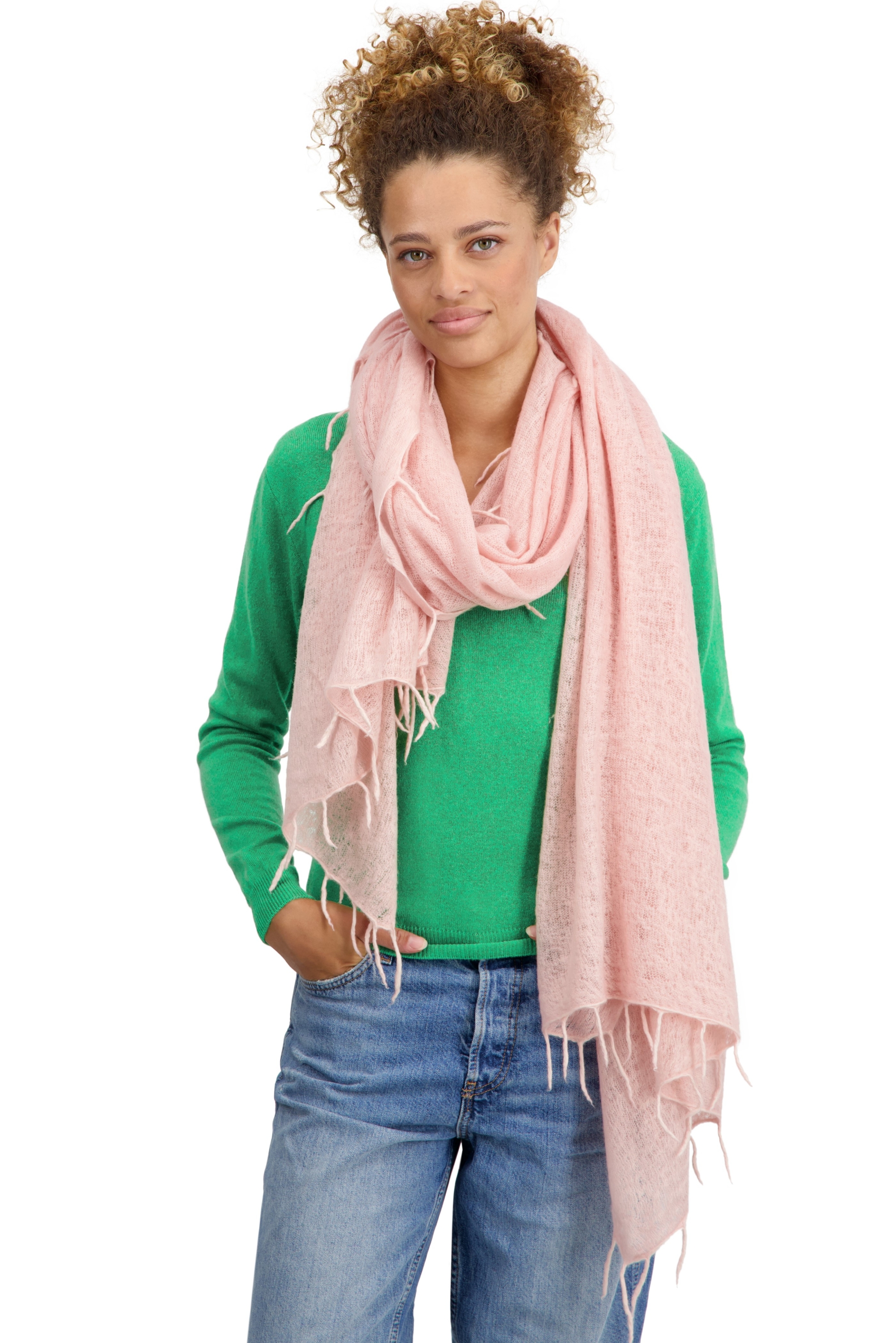 Cashmere accessories scarf mufflers tresor lotus 200 cm x 90 cm