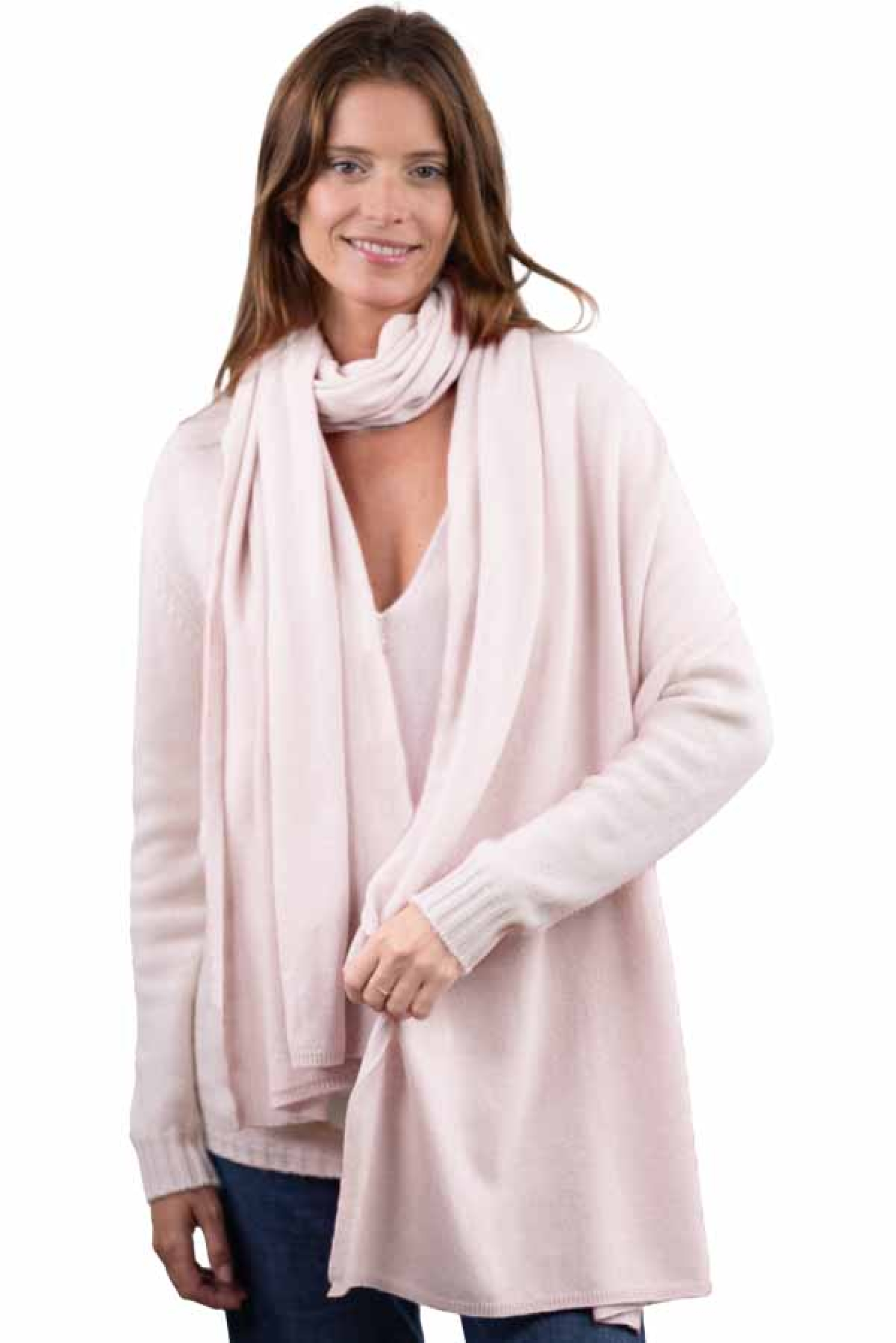 Cashmere accessories scarf mufflers wifi shinking violet 230cm x 60cm