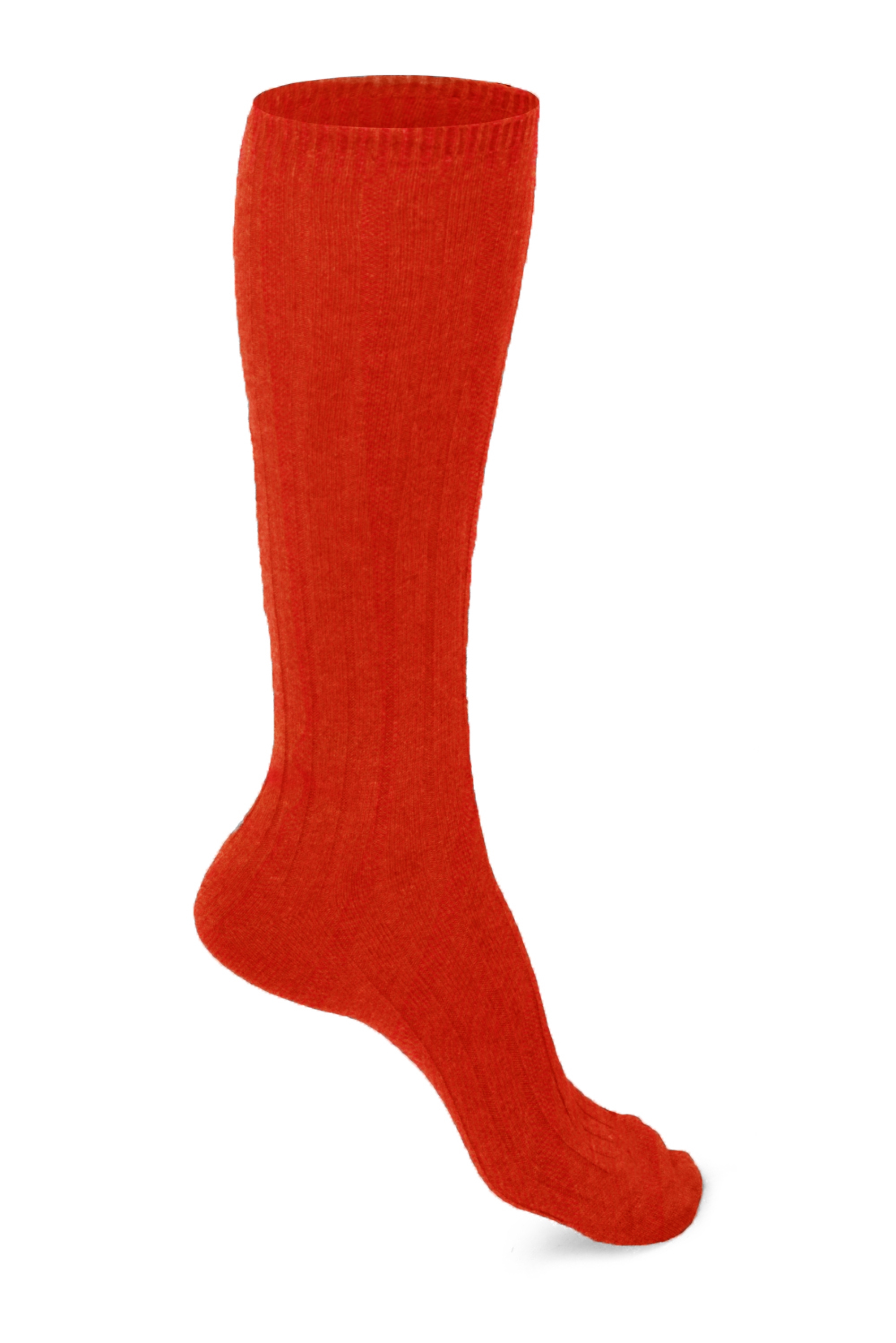 Cashmere accessories socks dragibus long w bloody orange 5 5 8 39 42 